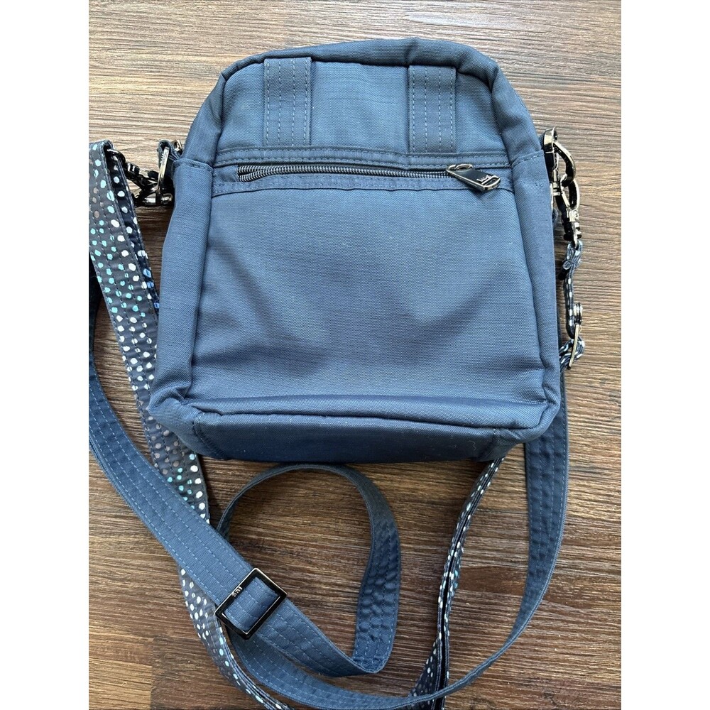 Lug Flapper Navy Blue Quilted Crossbody Bag Retro Travel Vegan SoHo Boho NWOT - Picture 7 of 7